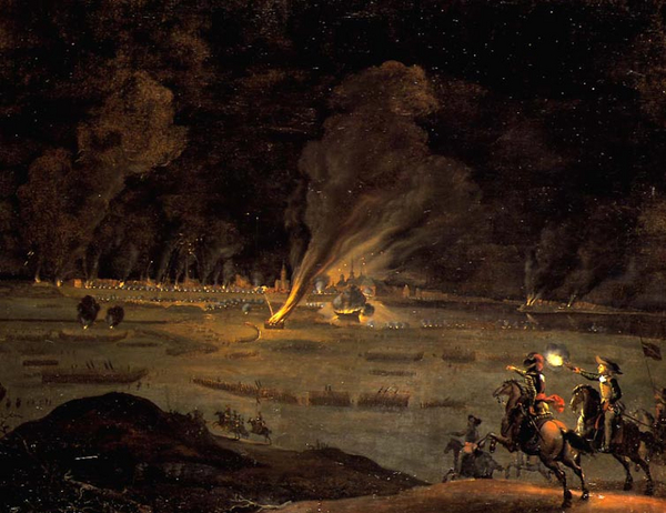 Stormen paa Koebenhavn 11  februar 1659  Maleri af Daniel Vertangen  Rosenborg Slot